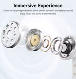 QCY Melobuds N50 Kabellose Ohrhörer – Bluetooth 5.4 – HiFi-Ohrhörer (TWS) – Lila