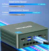 GMKtec NucBox G3 Mini Desktop PC - 8GB RAM / 256GB ROM - Intel Alder Lake N100 - M.2 SSD / WiFi 6 / BT5.2 - Windows 11 Pro - Gray