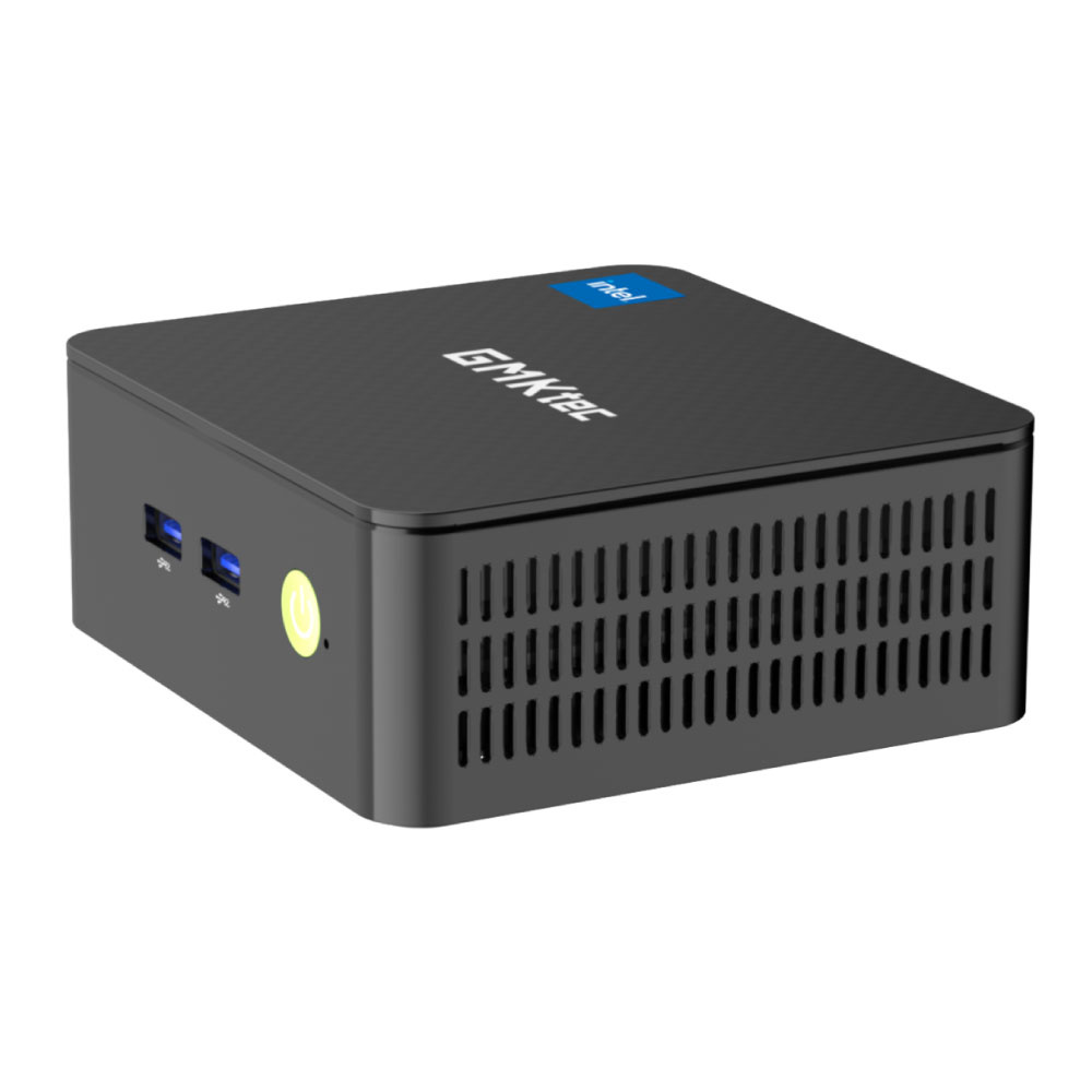 GMKtec Mini PC de escritorio G3 - 16 GB de RAM / 512 GB de ROM - Intel Alder Lake N100 - SSD M.2 / WiFi 6 / Bluetooth 5.2 - Windows 11 Pro - Gris