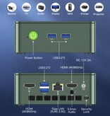 GMKtec NucBox G3 Mini-Desktop-PC – 16 GB RAM / 512 GB ROM – Intel Alder Lake N100 – M.2 SSD / WiFi 6 / Bluetooth 5.2 – Windows 11 Pro – Grau