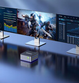 GMKtec NucBox G2 Mini-Desktop-PC – 12 GB RAM / 512 GB ROM – Intel Alder Lake N100 – M.2 SSD / WiFi 6 / Bluetooth 5.2 – Windows 11 Pro – Grau