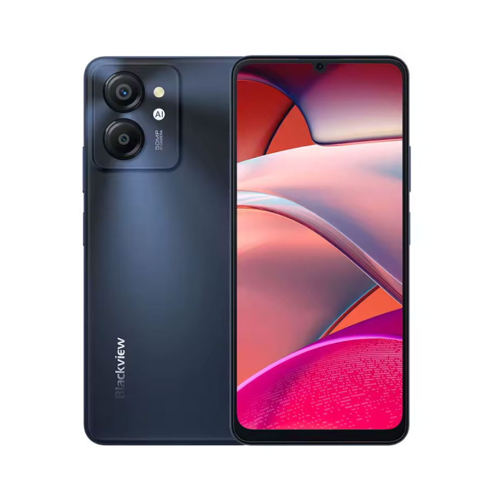 Blackview Smartphone Color 8 - 16 Go de RAM - 128 Go de stockage - Appareil photo 50 MP - Batterie 6000 mAh - Noir