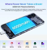 Blackview Color 8 Smartphone – 16 GB RAM – 256 GB Speicher – 50-MP-Kamera – 6000-mAh-Akku – Schwarz