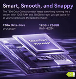 Cubot Smartfon A40 – 4 GB RAM – 256 GB pamięci masowej – aparat 48 MP – bateria 5100 mAh – fioletowy