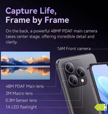 Cubot A40 Smartphone – 4 GB RAM – 256 GB Speicher – 48-MP-Kamera – 5100-mAh-Akku – Weiß