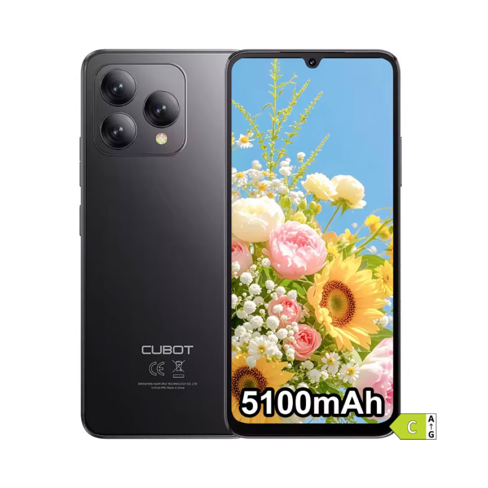 Cubot A40 Smartphone - 4 GB RAM - 256 GB Storage - 48 MP Camera - 5100mAh Battery - Black