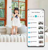 Xiaomi Caméra de sécurité 2 - Caméscope WiFi 1440p avec détection humaine IA et vision nocturne - Blanche