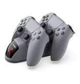 Dobe Estación de carga para mandos de PlayStation 5 - Base de carga dual para PS5/Slim/Pro - Gris
