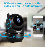 BLKJ Telecamera di sicurezza 2 - Videocamera WiFi 1440p con rilevamento umano e visione notturna - Bianca - Copy