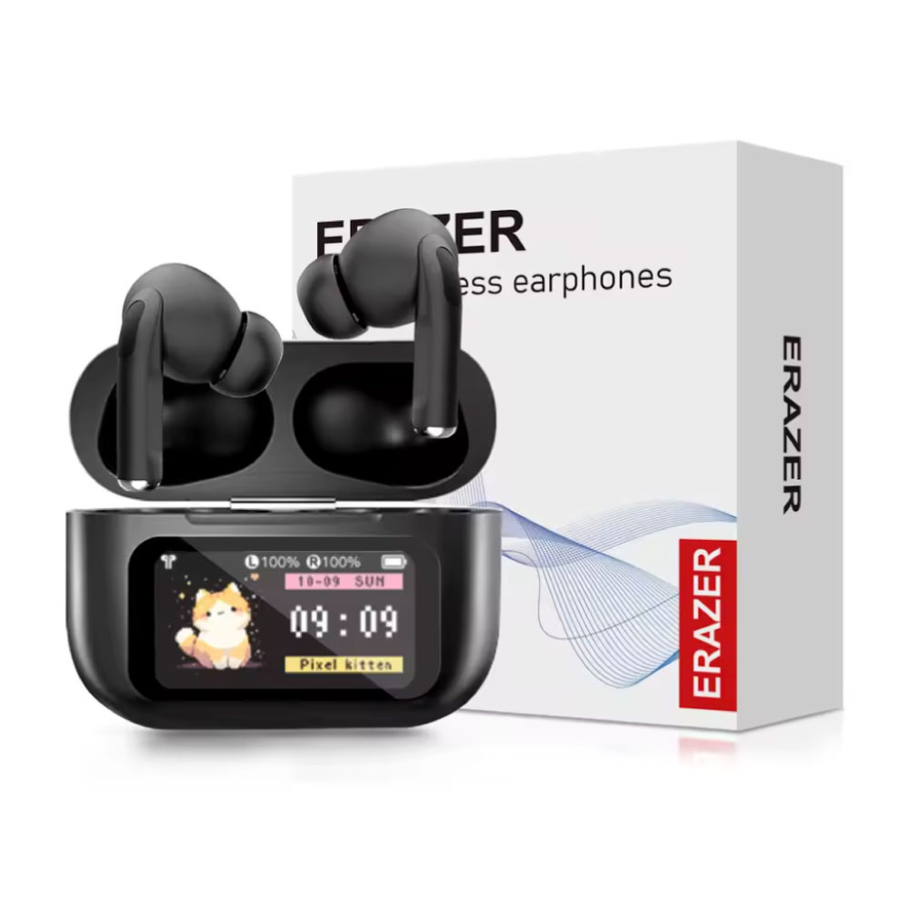 Airs Pro Kabellose Ohrhörer – Kopfhörer, Ohrhörer, TWS, Bluetooth 5.3 – Schwarz