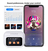 ERAZER Airs Pro Draadloze Oortjes - Koptelefoon Oordopjes TWS Bluetooth 5.3 - Wit