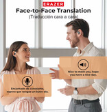 ERAZER Słuchawki bezprzewodowe XP6 – TWS Earbuds AI Translation – czarne