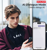 ERAZER Auricolari wireless XP6 - Auricolari TWS con traduzione AI - Nero