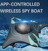 CONUSEA RC Submarine with Camera - Waterproof FPV Boat Toy - Black