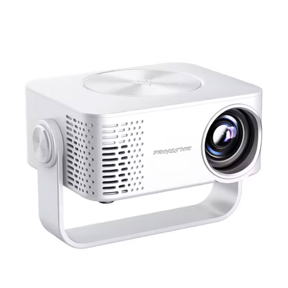 1080p Mini Projector - Screen Mirroring Beamer Home Media Player - White