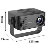 Bytelike Mini proiettore 1080p - Screen Mirroring Beamer Home Media Player - Bianco Rosa