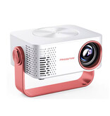 Bytelike Mini proiettore 1080p - Screen Mirroring Beamer Home Media Player - Bianco Rosa