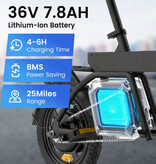 REGALANGEL B20 Mini Elektrische Fiets - Scooter Volwassenen - 14" Wielen - Zwart