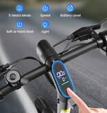 REGALANGEL B20 Mini Elektrische Fiets - Scooter Volwassenen - 14" Wielen - Zwart