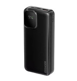Essager Powerbank 22,5 W PD Szybkie ładowanie - 20 000 mAh - 2 porty ładowania i 2 kable - Zewnętrzna ładowarka akumulatora - Czarny
