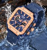 SMAEL 8133 Orologio da uomo - Orologio da polso multifunzionale resistente agli urti, impermeabile fino a 5 bar - Verde