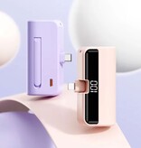 Stuff Certified® 10 000 mAh Mini powerbank kapsułkowy do iPhone'a Lightning - awaryjna ładowarka baterii - czarny