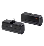 Stuff Certified® Mini batterie externe capsule 10 000 mAh pour iPhone Lightning - Chargeur de secours - Noir