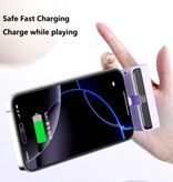 Stuff Certified® 10.000 mAh Mini-Powerbank in Kapselform für USB-C – Notfall-Akkupack mit USB-Typ-C-Ladegerät – Lila