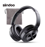 Siindoo JH-ANC805 Wireless Headphones with Microphone - HiFi Stereo Bluetooth 5.3 Headset - Black