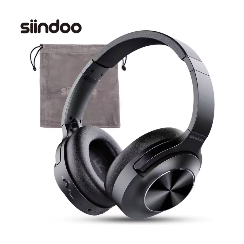 JH-ANC805 Draadloze Koptelefoon met Microfoon - HiFi Stereo Bluetooth 5.3 Headset - Zwart