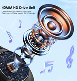 Siindoo JH-ANC805 Draadloze Koptelefoon met Microfoon - HiFi Stereo Bluetooth 5.3 Headset - Zwart