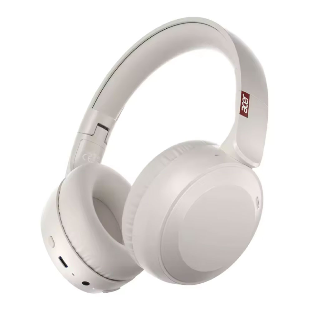 Acer Casque sans fil OHR205 - Casque stéréo HiFi Bluetooth 6.0 - Beige