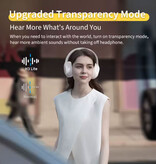 QCY H3 Lite Wireless Headphones - HiFi Stereo Bluetooth 5.3 Headset - White