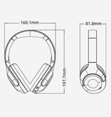 QCY H3 Lite Kabelloser Kopfhörer – HiFi-Stereo-Bluetooth-5.3-Headset – Weiß