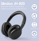 Siindoo JH-820 Kabelloser Kopfhörer mit Mikrofon – HiFi-Stereo-Bluetooth-5.4-Headset – Blau