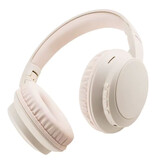 Siindoo JH-820 Kabelloser Kopfhörer mit Mikrofon – HiFi-Stereo-Bluetooth-5.4-Headset – Beige