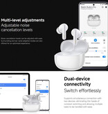Xiaomi Auriculares inalámbricos Redmi Buds 6 Pro - Auriculares TWS Bluetooth 5.3 - Blanco
