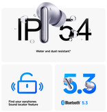 Xiaomi Écouteurs sans fil Redmi Buds 6 Pro - Écouteurs intra-auriculaires TWS Bluetooth 5.3 - Blanc