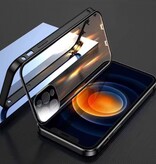 Stuff Certified® Magnetische 360°-Schutzhülle für iPhone 13 Pro Max mit Displayschutzfolie – Rundumschutzhülle mit Schnappverschluss – Schwarz