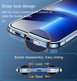 Stuff Certified® Funda magnética de 360° para iPhone 15 con protector de pantalla - Carcasa completa con cierre a presión - Color rojo