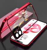 Stuff Certified® Custodia magnetica a 360° per iPhone 11 con protezione per lo schermo - Custodia con chiusura a scatto integrale - Rosso