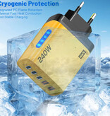 Stuff Certified® Chargeur secteur GaN 5 ports 240 W - Adaptateur de charge PD/USB - Blanc