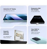 POCO C85 Smartphone – 6 GB RAM – 128 GB Speicher – 50-MP-Kamera – 6000-mAh-Akku – Lila