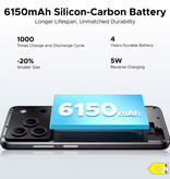 Doogee Note 56 Smartphone - 3 GB RAM - 64 GB Storage - 8 MP Camera - 6150mAh Battery - Black