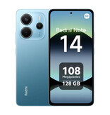 Xiaomi Smartphone Redmi Note 14 (4G) - 6 Go de RAM - 128 Go de stockage - Appareil photo 108 MP - Batterie 5500 mAh - Bleu