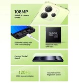 Xiaomi Smartphone Redmi Note 14 (4G) - 6 Go de RAM - 128 Go de stockage - Appareil photo 108 MP - Batterie 5500 mAh - Vert