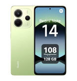 Xiaomi Smartfon Redmi Note 14 (4G) – 6 GB RAM – 128 GB pamięci masowej – aparat 108 MP – bateria 5500 mAh – zielony