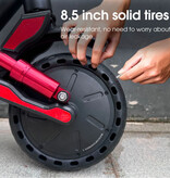 HX Patinete eléctrico plegable D06 - Patinete eléctrico inteligente - 500 W - 25 Ah - 32 km/h - Negro