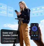 HX D06 Folding Electric Scooter - Smart E Scooter - 350W - 25 km/h - Black