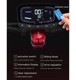 BOYUEDA Monopattino elettrico pieghevole S5 - Smart E-Step - 6000W - 38 Ah - Nero